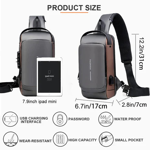 Anti-Theft Waterproof Sling Bag