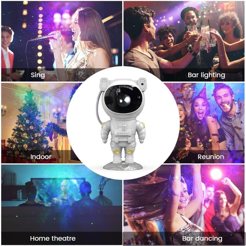 Astronaut Galaxy Night Light Projector