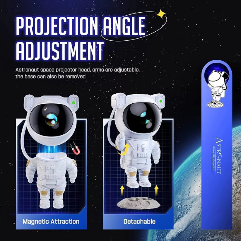 Astronaut Galaxy Night Light Projector