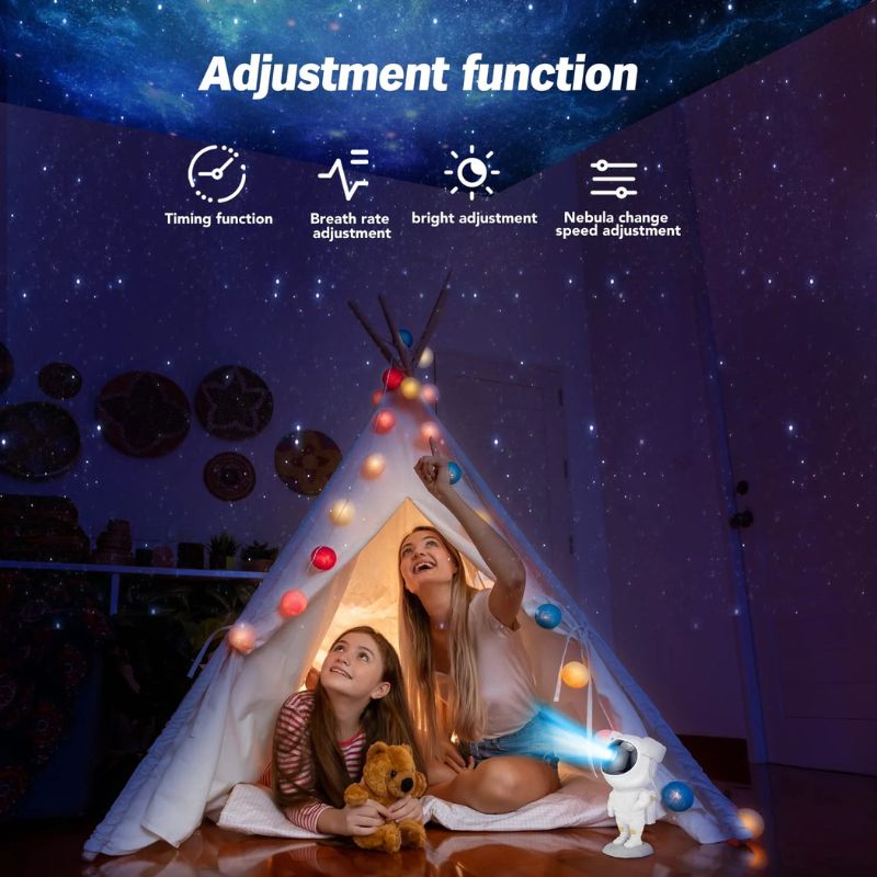 Astronaut Galaxy Night Light Projector