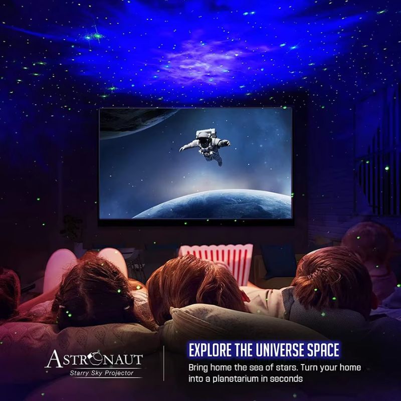Astronaut Galaxy Night Light Projector