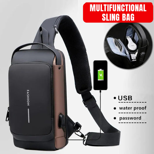 Anti-Theft Waterproof Sling Bag