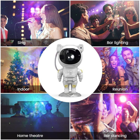 Astronaut Galaxy Night Light Projector