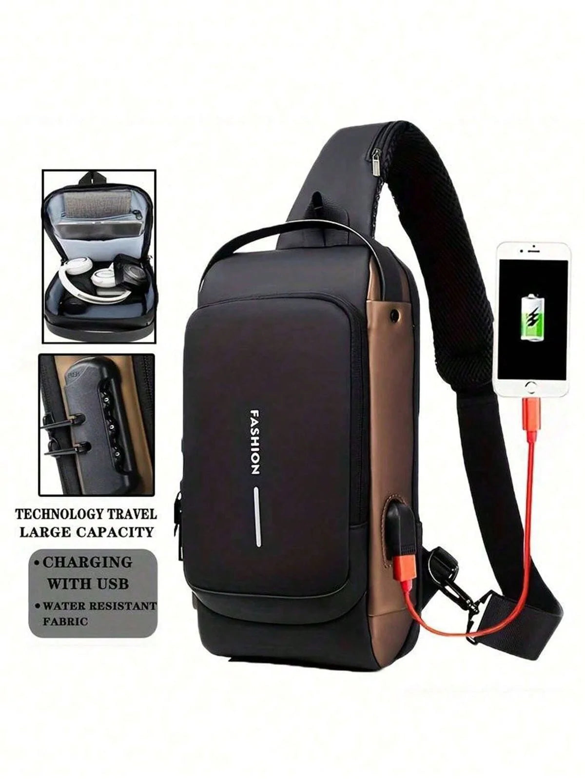 Anti-Theft Waterproof Sling Bag